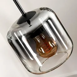 hofstein Suspension Verre 15 cm Lauden Clair, Fumé, 1 lumière