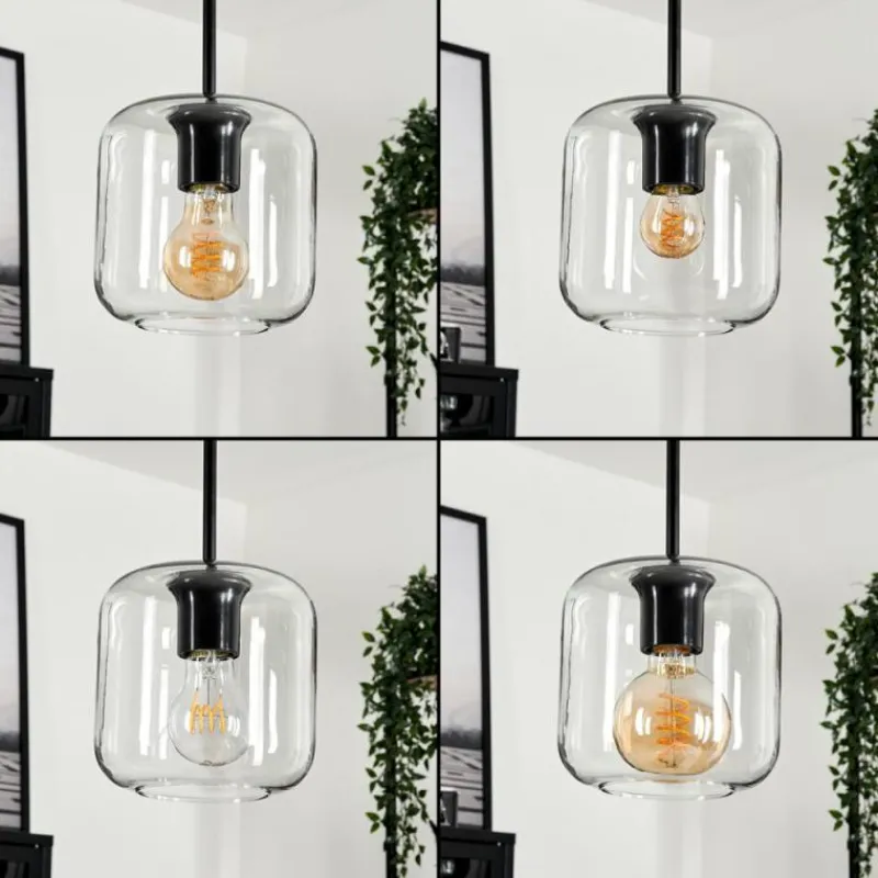 hofstein Suspension Verre 15 cm Lauden Clair, 3 lumières