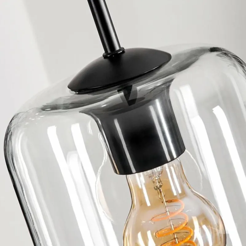 hofstein Suspension Verre 15 cm Lauden Clair, 3 lumières