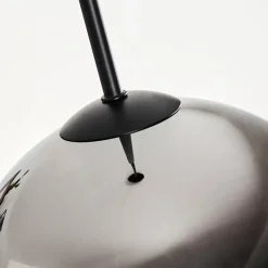 hofstein Suspension Verre 20 cm Vevino Chrome, Fumé, 1 lumière