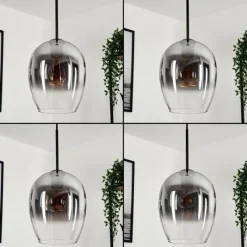 hofstein Suspension Verre 20 cm Vevino Clair, Fumé, 1 lumière