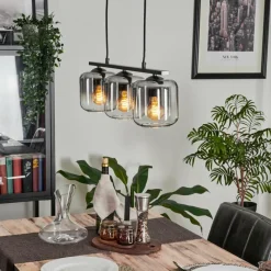 Suspension Verre Fumé-hofstein Suspension Verre 15cm Lauden Fumé, 3 lumières