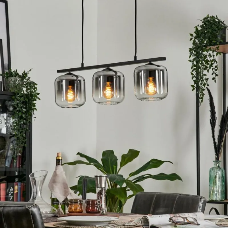 Suspension Verre Fumé-hofstein Suspension Verre 15cm Lauden Fumé, 3 lumières