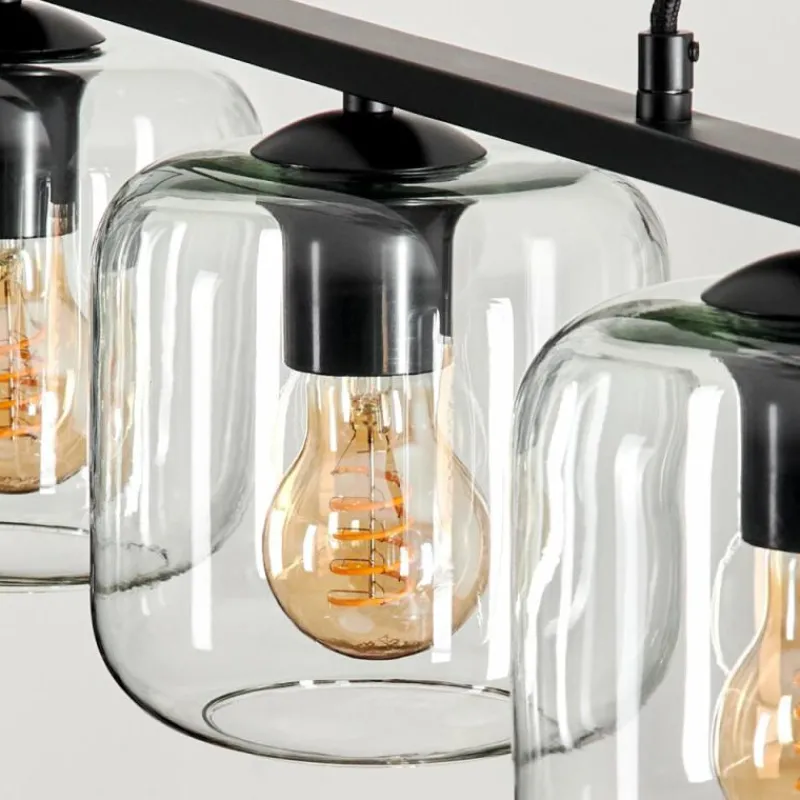 hofstein Suspension Verre 15cm Lauden Clair, 3 lumières