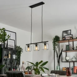 hofstein Suspension Verre 15cm Lauden Clair, 3 lumières