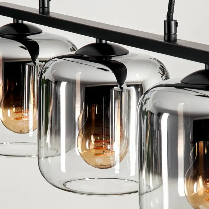 Suspension Verre Fumé-hofstein Suspension Verre 15cm Lauden Fumé, 3 lumières