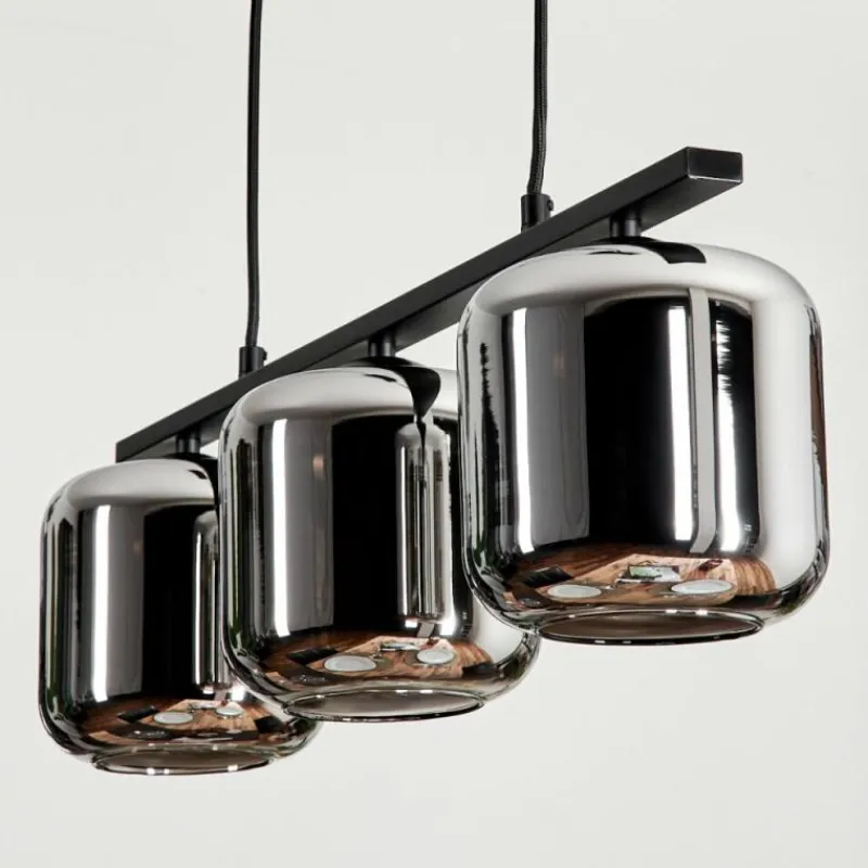 Suspension Verre Fumé-hofstein Suspension Verre 15cm Lauden Fumé, 3 lumières