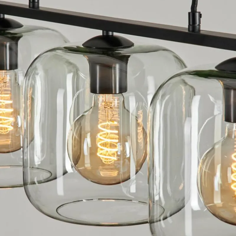 hofstein Suspension Verre 20cm Lauden Clair, 3 lumières