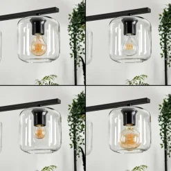 hofstein Suspension Verre 15cm Lauden Clair, 4 lumières