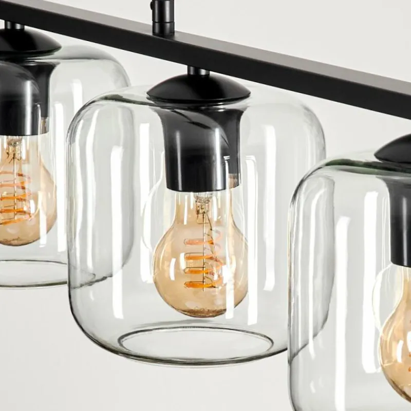 hofstein Suspension Verre 15cm Lauden Clair, 4 lumières