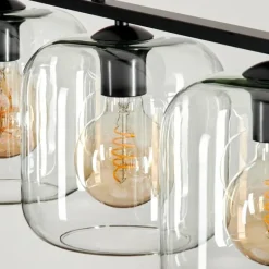 hofstein Suspension Verre 20cm Lauden Clair, 4 lumières