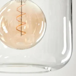 hofstein Suspension Verre 25cm Lauden Clair, 1 lumière