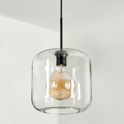 hofstein Suspension Verre 25cm Lauden Clair, 1 lumière