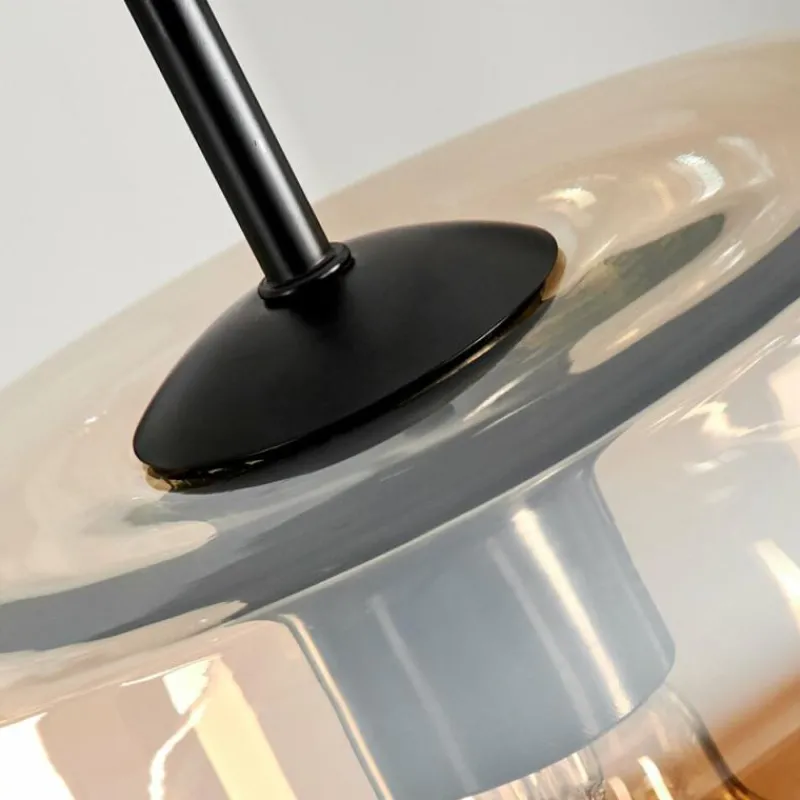 hofstein Suspension Verre 25cm Lauden Ambre, Clair, 1 lumière