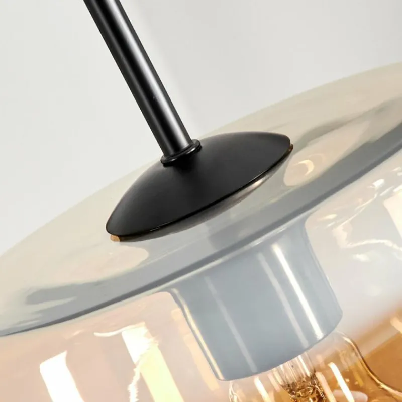 hofstein Suspension Verre 25cm Lauden Ambre, 1 lumière