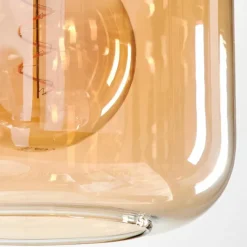 hofstein Suspension Verre 25cm Lauden Ambre, 1 lumière