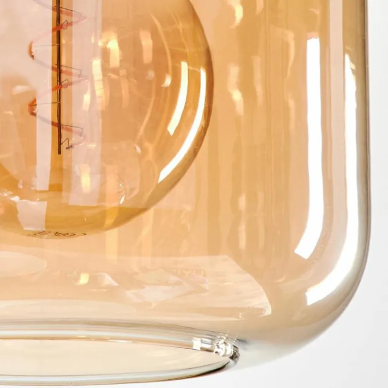 hofstein Suspension Verre 25cm Lauden Ambre, 1 lumière
