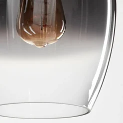 Suspension Verre Fumé-hofstein Suspension Verre 20cm Vevino Clair, Fumé, 3 lumières