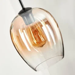 hofstein Suspension Verre 20cm Vevino Noir, 1 lumière