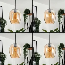 hofstein Suspension Verre 20cm Vevino Ambre, 1 lumière