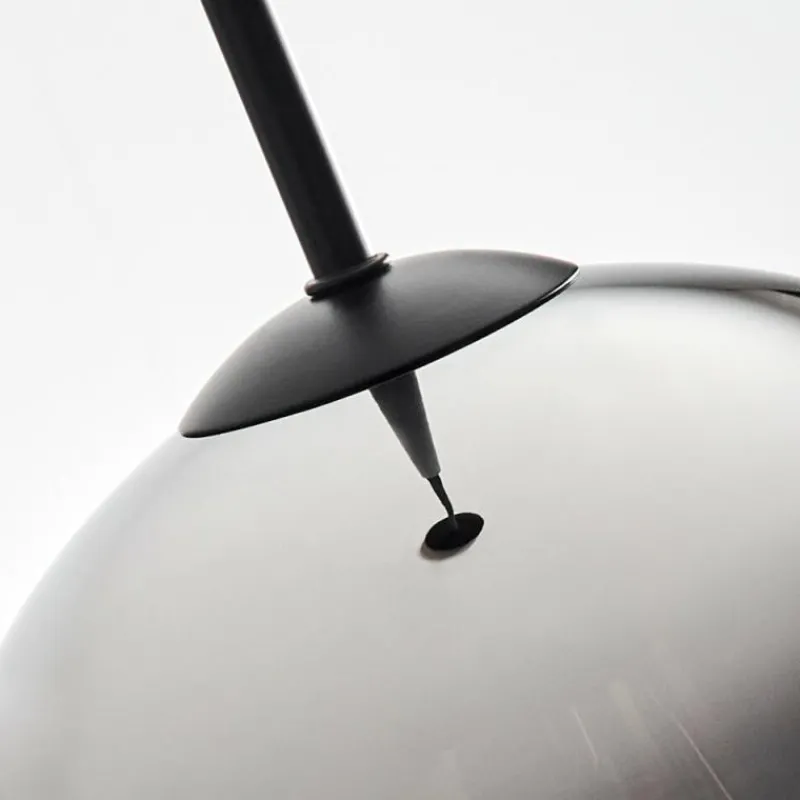 Suspension Verre Fumé-hofstein Suspension Verre 20cm Vevino Chrome, Clair, Fumé, 1 lumière