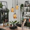 hofstein Suspension Verre 20cm Vevino Ambre, 3 lumières