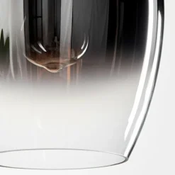 Suspension Verre Fumé-hofstein Suspension Verre 20cm Vevino Chrome, Clair, Fumé, 3 lumières