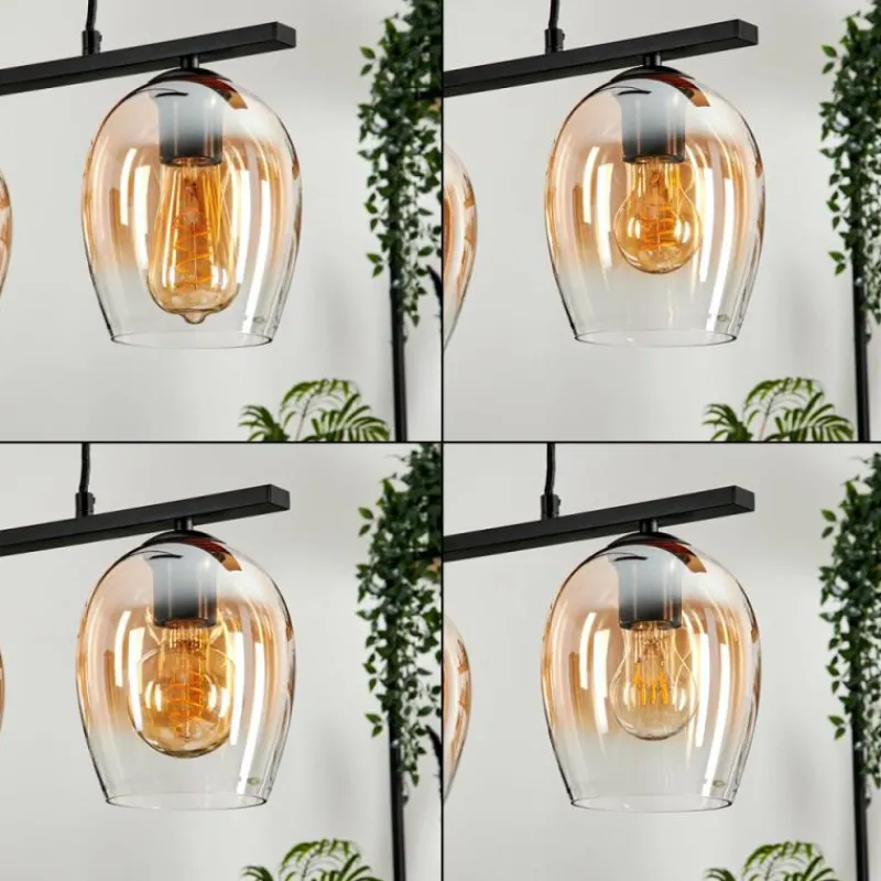 hofstein Suspension Verre 15cm Vevino Clair, 3 lumières