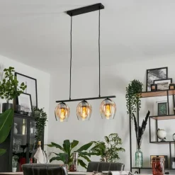 hofstein Suspension Verre 15cm Vevino Clair, 3 lumières