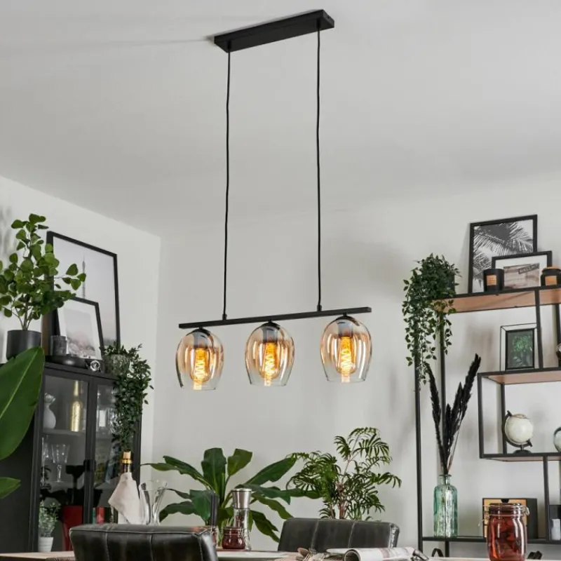 hofstein Suspension Verre 15cm Vevino Clair, 3 lumières