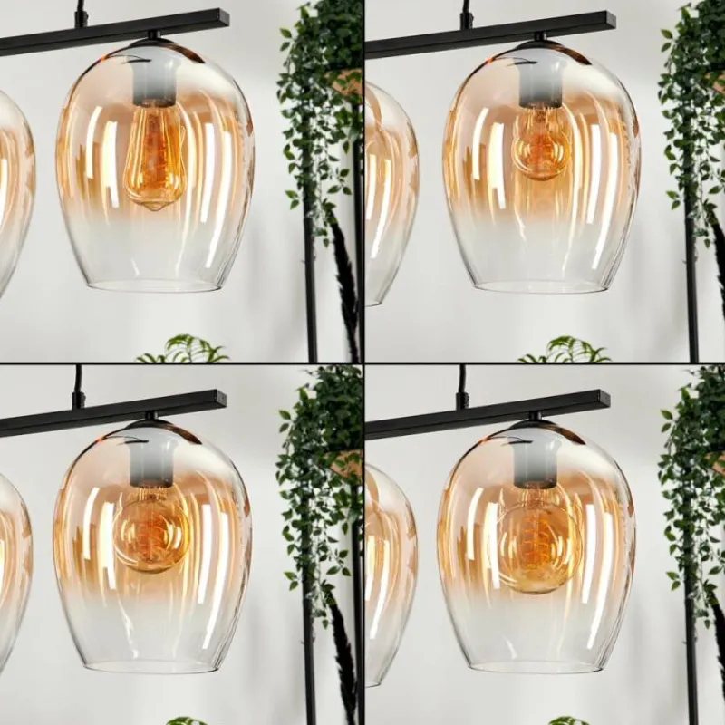 hofstein Suspension Verre 20cm Vevino Clair, 3 lumières