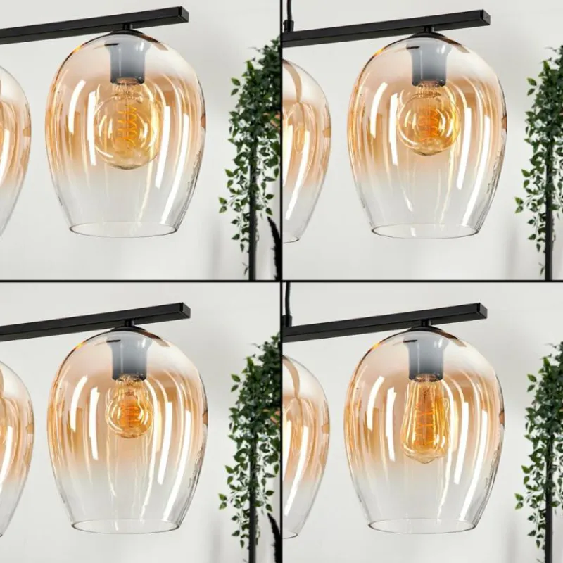 hofstein Suspension Verre 20cm Vevino Clair, 4 lumières