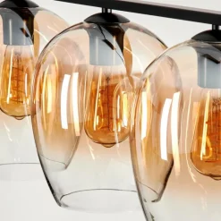 hofstein Suspension Verre 20cm Vevino Clair, 4 lumières