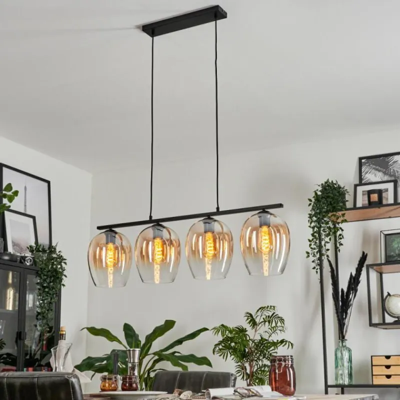 hofstein Suspension Verre 20cm Vevino Clair, 4 lumières