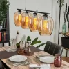 hofstein Suspension Verre 20cm Vevino Ambre, 4 lumières