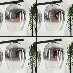 Suspension Verre Fumé-hofstein Suspension Verre 20cm Vevino Clair, Fumé, 4 lumières