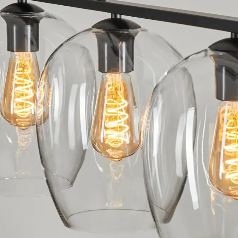 hofstein Suspension Verre 20cm Vevino Clair, 4 lumières