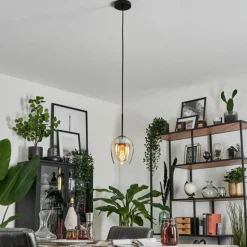 hofstein Suspension Verre 15cm Vevino Clair, 1 lumière