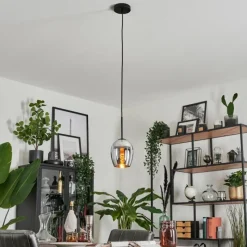 hofstein Suspension Verre 15cm Vevino Fumé, 1 lumière