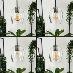 hofstein Suspension Verre 15cm Vevino Clair, 1 lumière