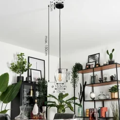 hofstein Suspension Verre 15cm Vevino Clair, 1 lumière