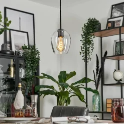 hofstein Suspension Verre 15cm Vevino Clair, 1 lumière