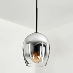 hofstein Suspension Verre 15cm Vevino Clair, Fumé, 1 lumière