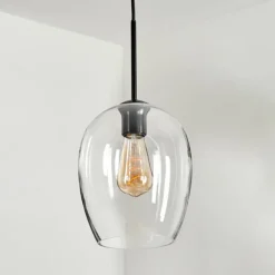 hofstein Suspension Verre 20cm Vevino Clair, 1 lumière