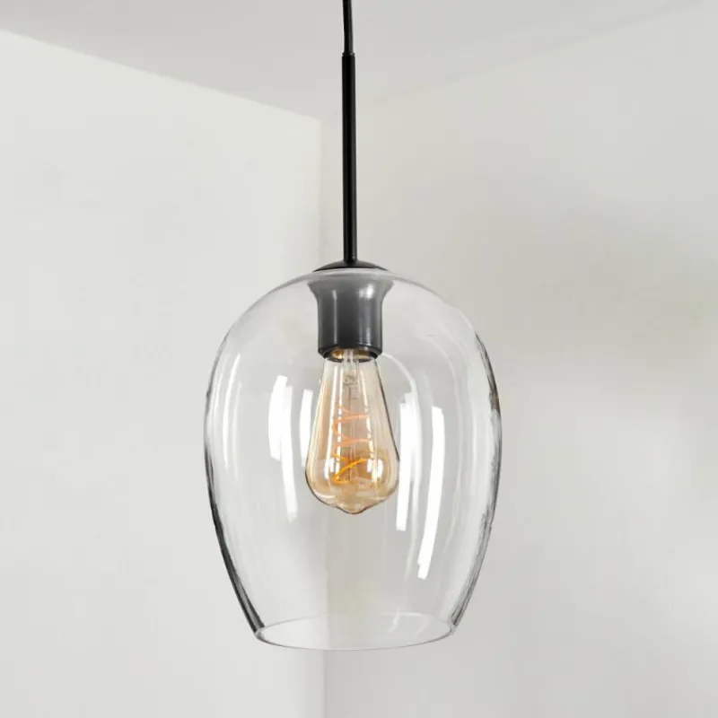 hofstein Suspension Verre 20cm Vevino Clair, 1 lumière