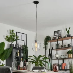 hofstein Suspension Verre 20cm Vevino Clair, 1 lumière