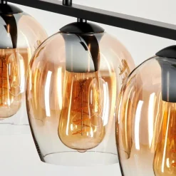 hofstein Suspension Verre 15cm Vevino Clair, 4 lumières