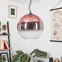 Suspension Verre Fumé-hofstein Suspension Versam Noir, 1 lumière