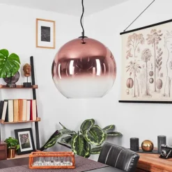 Suspension Verre Fumé-hofstein Suspension Versam Noir, 1 lumière