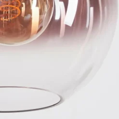 Suspension Verre Fumé-hofstein Suspension Versam Noir, 1 lumière